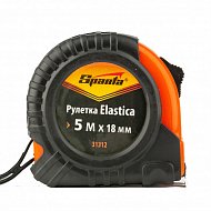 Рулетка Elastica, 5 м х 18 мм, обрезиненный корпус Sparta